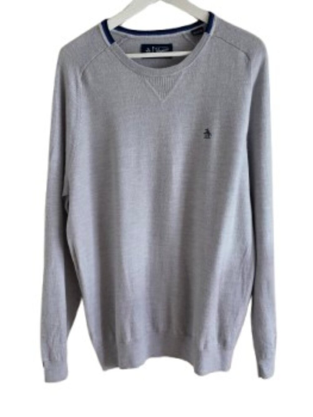 Original Penguin gray 100% Merino wool sweater